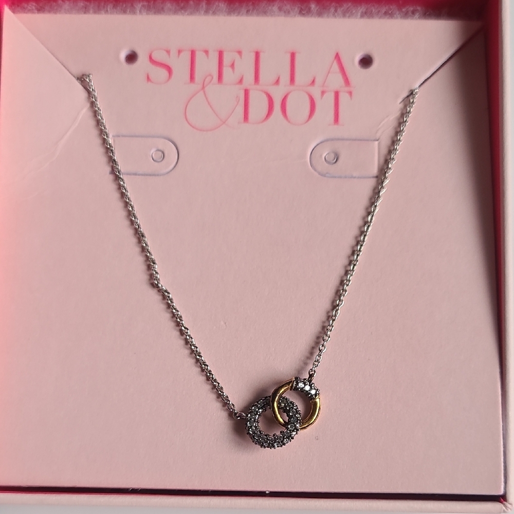 Stella & Dot Gold and Silver Dainty Necklace